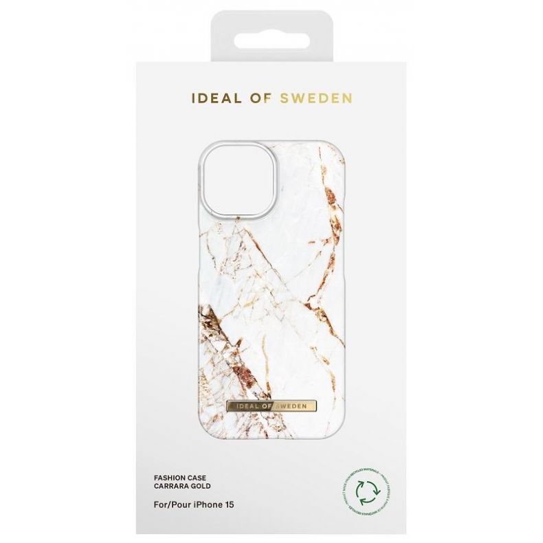 IDEAL OF SWEDEN dėklas iPhone 15 Carrara Gold