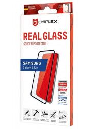 Apsauginis stikliukas ant Samsung Galaxy S22+ telefono ekrano