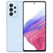 Samsung A53 5G melyna spalva ekranas ir nugarel