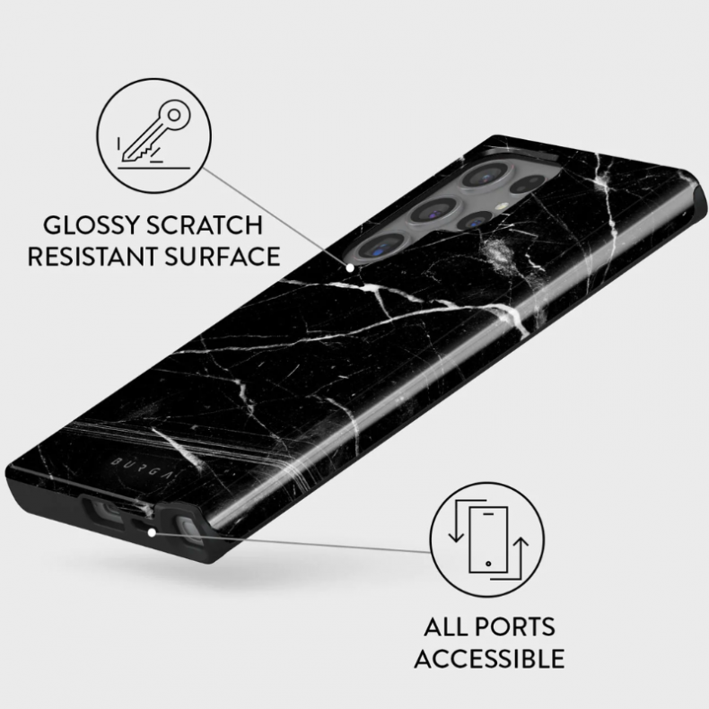 Burga Tough apsauginis dėklas Samsung Galaxy S24 Ultra Noir Origin (Juodas), 2 nuotrauka