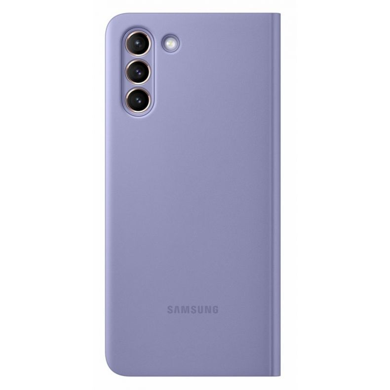SAMSUNG Galaxy S21+ Clear View dėklas, originalus, atverčiamas, violetinis