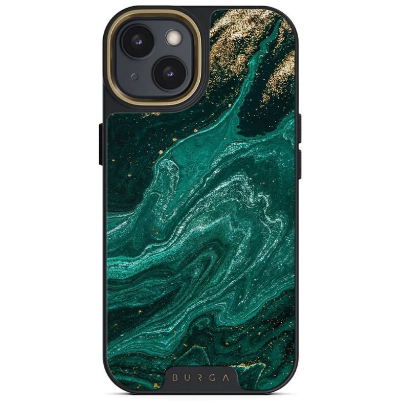 BURGA Elite Gold dėklas iPhone 14 Plus Emerald Pool