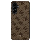 Guess Samsung Galaxy A56 Metal Logo dėklas, ruda, 1 nuotrauka