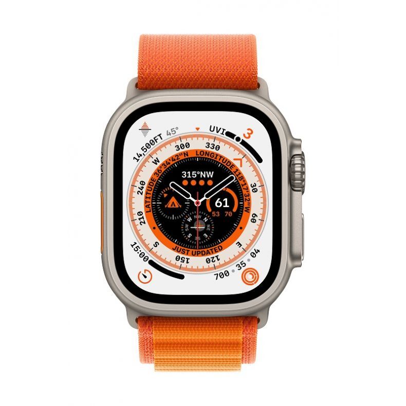  Apple_Watch_Ultra_Cellular_49mm_Titanium_Orange_Alpine_Loop_Pure_Front_Screen__USEN.