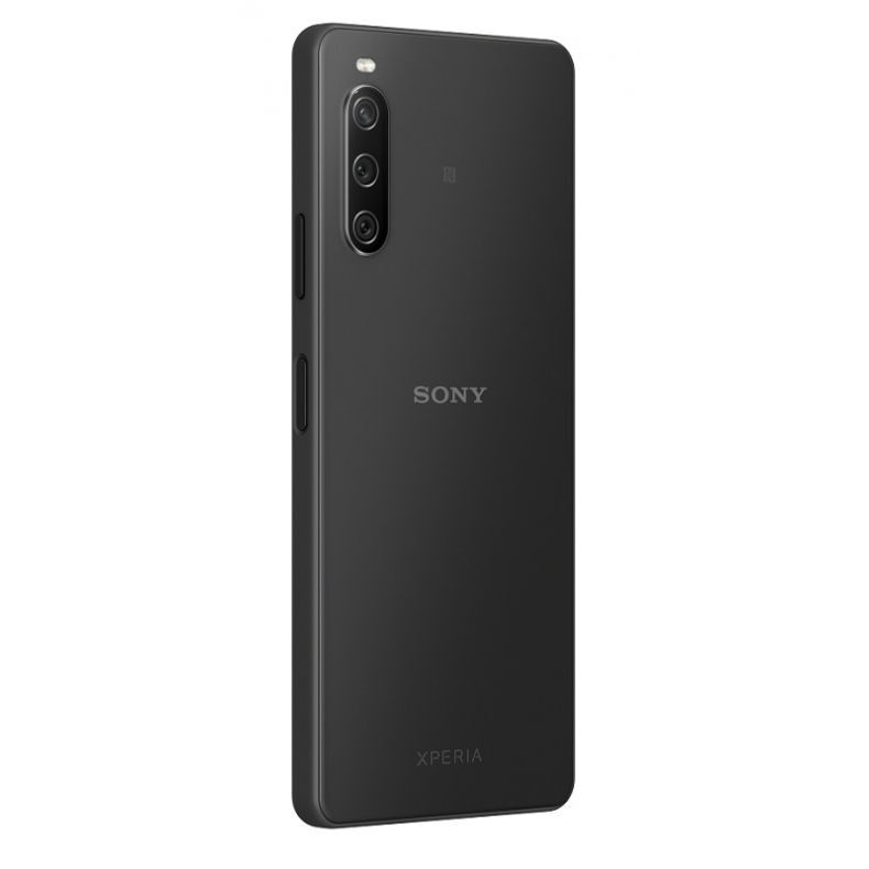 Sony xperia 10-IV juodos spalvos nugarele kaire puse