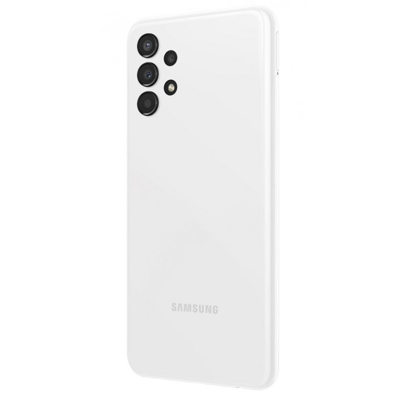 Samsung A13 baltas is desines puses nugarele