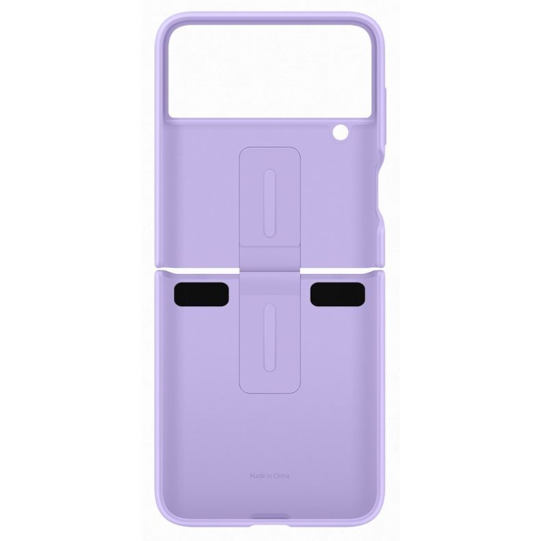 Galaxy Flip4 silikoninis dėklas violetinis be telefono