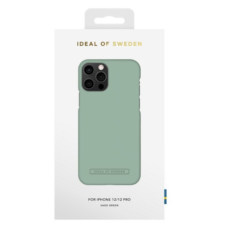Ideal of Sweden Iphone 12- 12 pro seamless case sage green color with packing