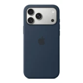 Apple iPhone 17 Pro Max silikoninis dėklas su MagSafe, Vidurnakčio mėlyna, 1 nuotrauka