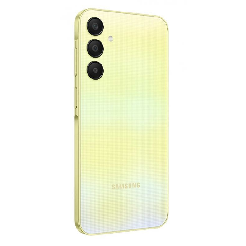  Samsung_SM_A256_5G_geltona_spalva_nugarele_kaire_puse_kampu