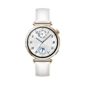 Huawei GT5 išmanusis laikrodis 41mm, auksinis balta apyrankė, 1 nuotrauka.