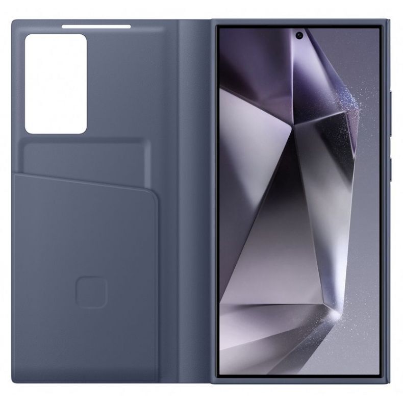 SAMSUNG Galaxy S24 Ultra Smart View dėklas violetinis