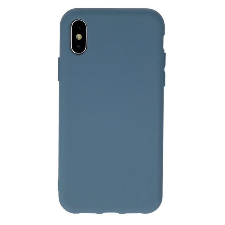 Iphone 11 silikoninis dėklas pilkai mėlynas