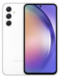 Samsung_Galaxy A54 5G_Awesome White_ekranas ir nugarele.