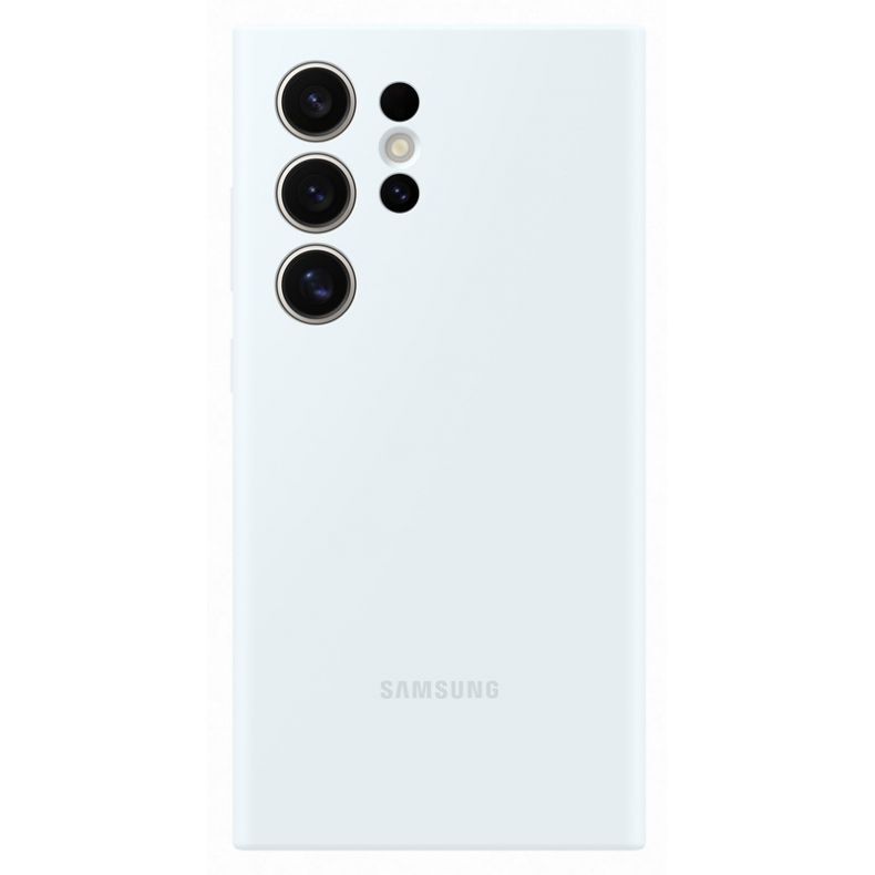 SAMSUNG Galaxy S24 Ultra silikoninis dėklas baltas