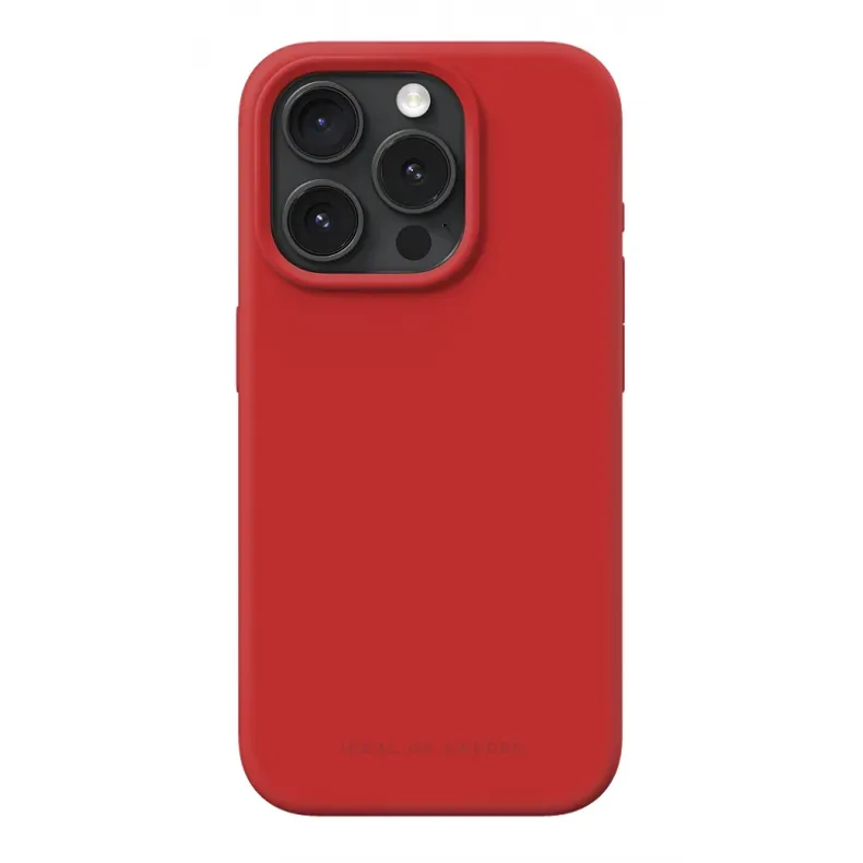  iDeal of Sweden Phone 15 Pro silikonis dėklas raudonas-2