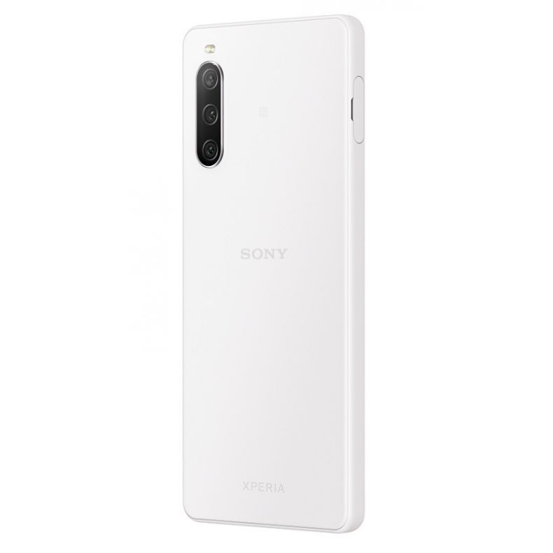 Sony xperia 10-IV baltos spalvos nugarele desine pus