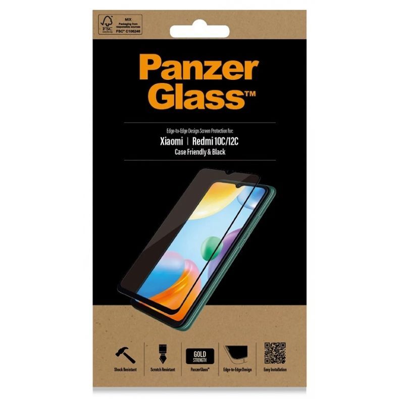 PANZERGLASS grūdintas apsauginis stikliukas Xiaomi Redmi 10C | 12C