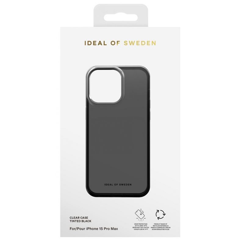 IDEAL OF SWEDEN Clear dėklas iPhone 15 Pro Max Tinted Black