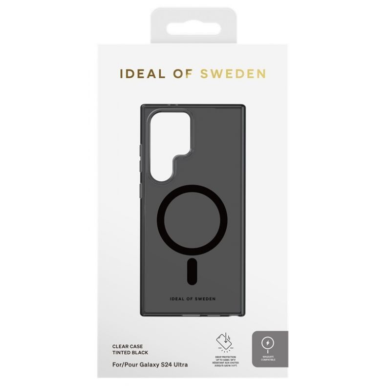 IDEAL OF SWEDEN Clear MagSafe dėklas Samsung Galaxy S24 Ultra Tinted Black