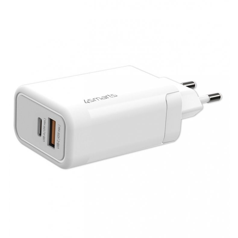 4SMARTS VoltPlug 45W GaN USB-C į USB-C tinklo įkroviklis