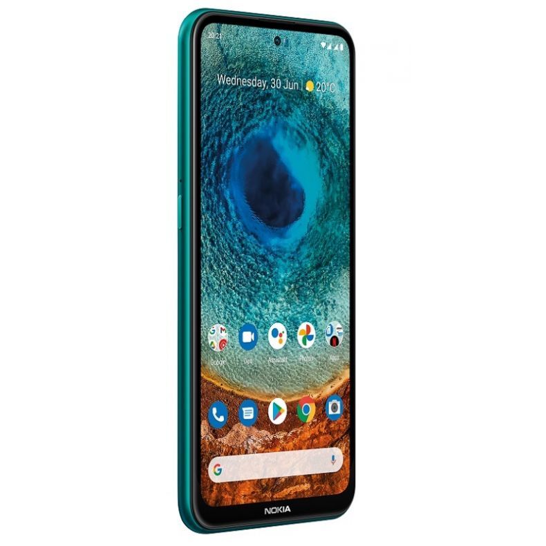 Nokia X10 žalia kaire kampu