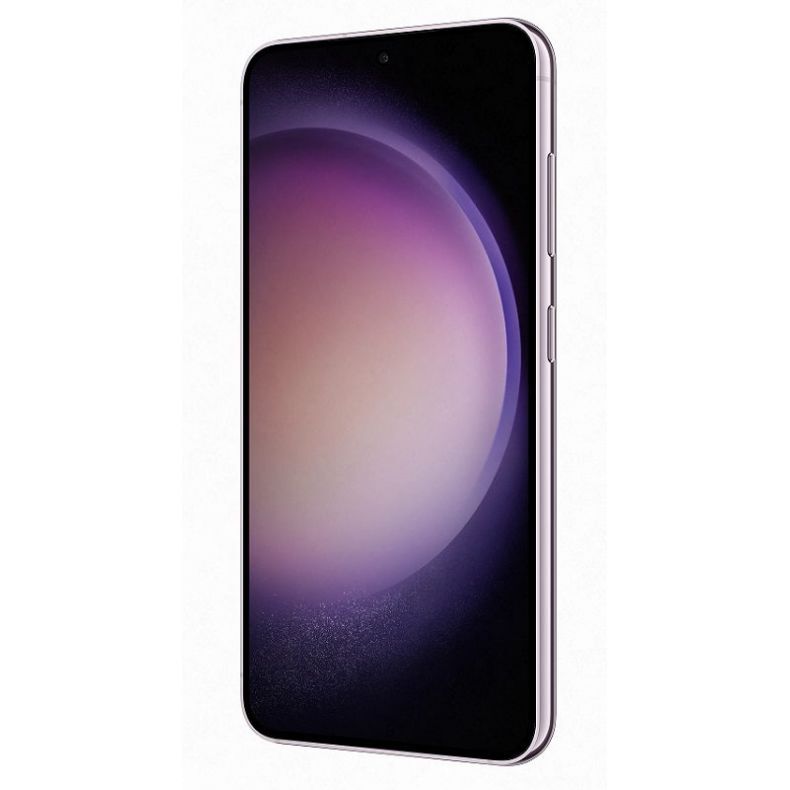 sm-s916_Samsung_galaxy_s23+_violetinė_spalva_ekranas_is desines puses su mygtukais