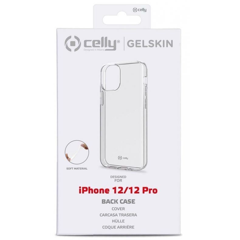 Celly iPhone 12 | 12 Pro silikoninis dėklas Clear (skaidrus), 1 nuotrauka