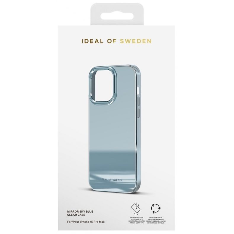 IDEAL OF SWEDEN Mirror dėklas iPhone 15 Pro Max Sky Blue