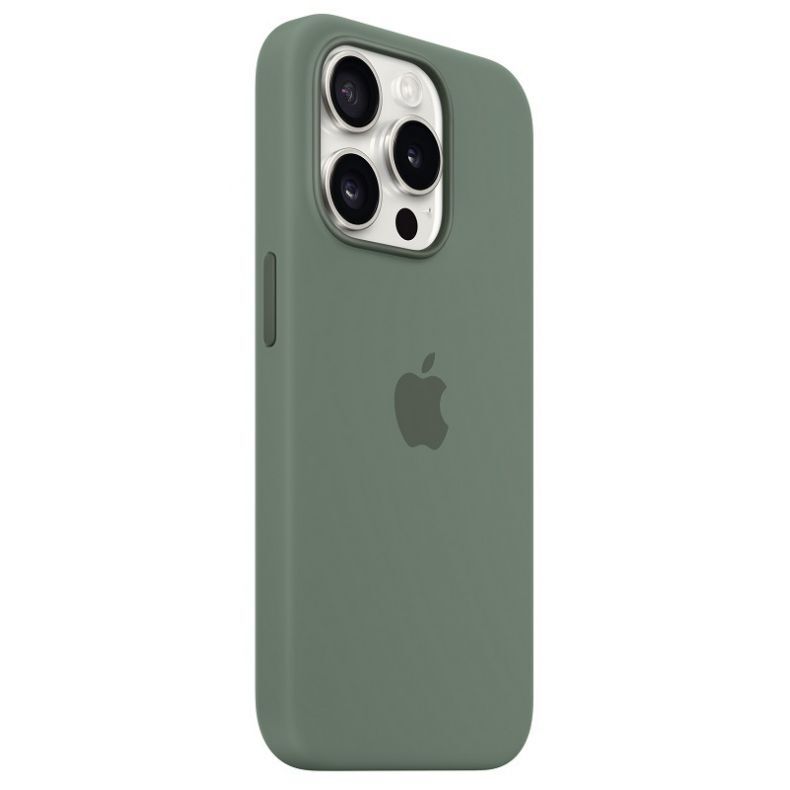 Apple iPhone 15 Pro silikoninis dėklas Cypress (žalsvas) su MagSafe, 2 nuotrauka