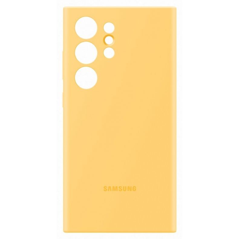 SAMSUNG Galaxy S24 Ultra silikoninis dėklas geltonas