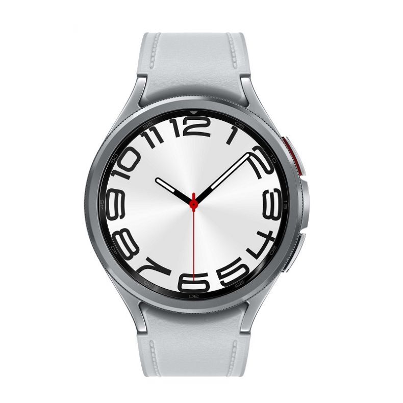 Samsung Watch6 classic 47mm sidabrines spalvos is priekio