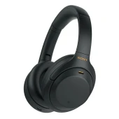  Sony WH-1000XM4 belaidės ausinės, juodos, iš šono