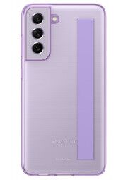 Samsung S21 Fe Clear Strap dėklas_nugarele_violetinė_dirzelis_viletinis