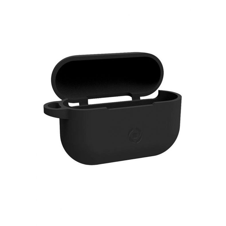 Celly bevielių ausinių Airpods Pro apsauginis silikoninis dėklas Black (juodas), 3 nuotrauka