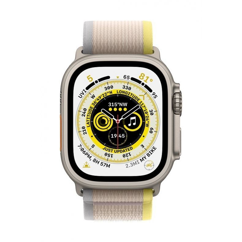 Apple_Watch_Ultra_Cellular_49mm_Titanium_Yellow_Beige_Trail_Loop_Pure_Front_Screen