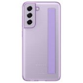 Samsung S21 Fe Clear Strap dėklas_nugarele_violetinė_dirzelis_viletinis
