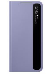 Samsung Galaxy S21 clear view dėklas, violetinis