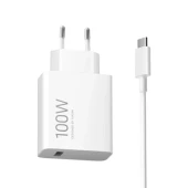 Xiaomi greitas tinklo įkroviklis su USB-A jungtimi ir USB-C laidu - 100W, 1 nuotrauka