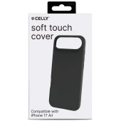 Celly iPhone Air Cromo silikoninis dėklas, juoda, 1 nuotrauka