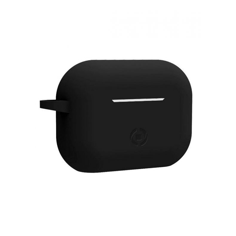 Celly bevielių ausinių Airpods Pro apsauginis silikoninis dėklas Black (juodas), 4 nuotrauka