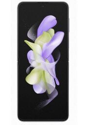 Samsung Z Flip4 is priekio atlenktas violetine spalva