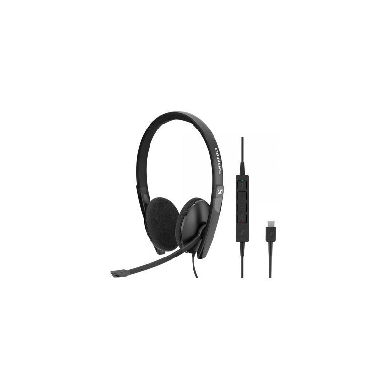 SENNHEISER SC 160 USB-C ausinės- mp.lt