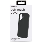 Celly iPhone 17 Cromo silikoninis dėklas, juoda, 1 nuotrauka