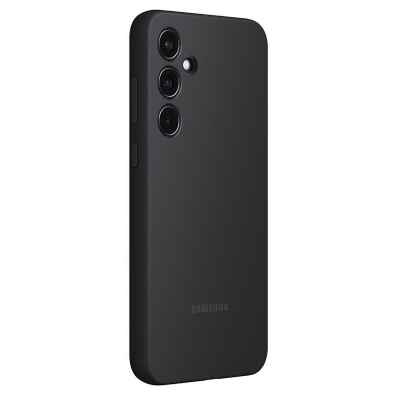 Samsung Galaxy A55 silikoninis dėklas juodas, 3 nuotrauka