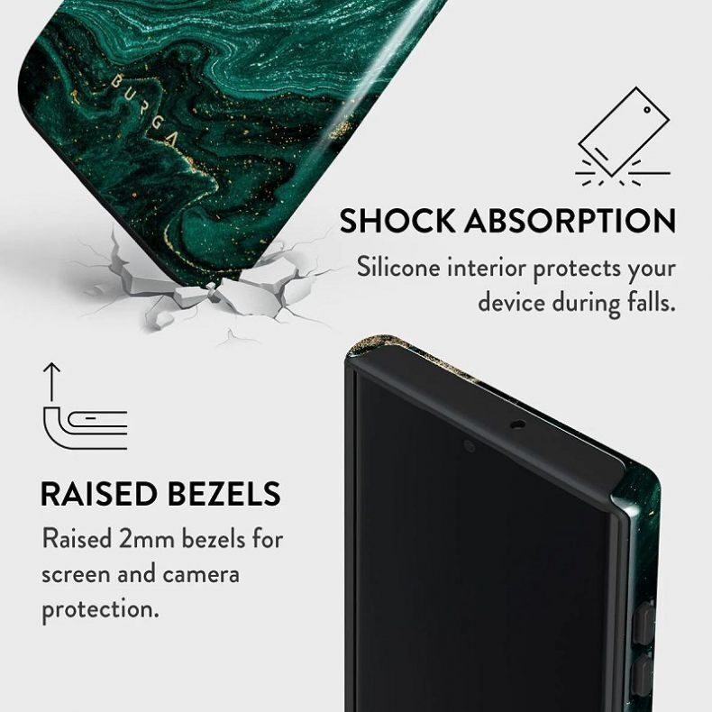 BURGA Tough dėklas Samsung Galaxy S22 Ultra Emerald Pool