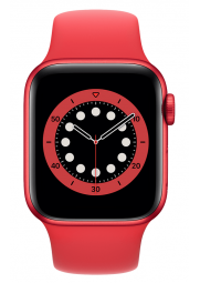 APPLE Watch 6 GPS, 40mm, Red Aluminium Case with Red Sport Band