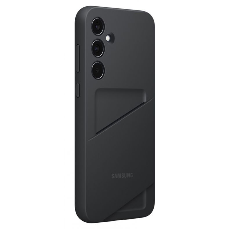 Samsung Galaxy A35 dėklas su kortelių kišenėle juodas, 3 nuotrauka