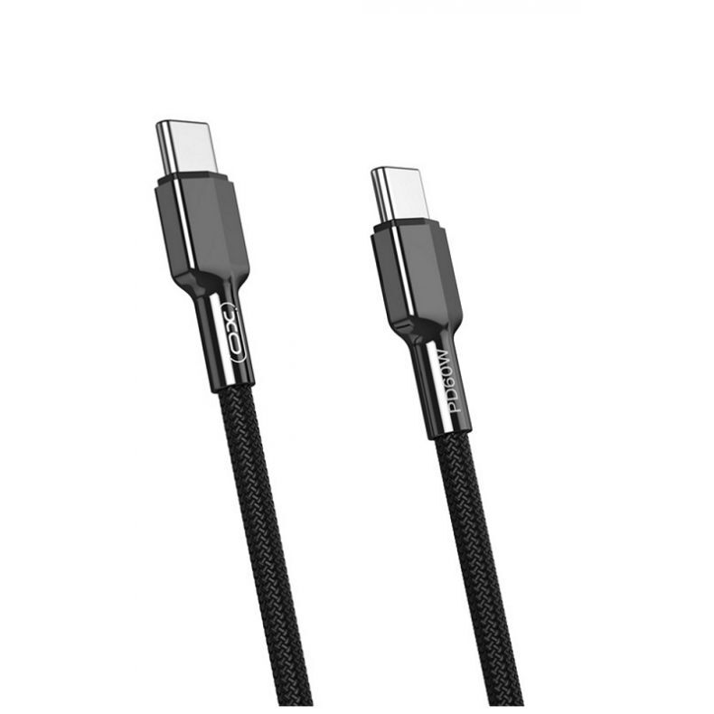 XO laidas USB-C i USB-C 60W 1m, juodas