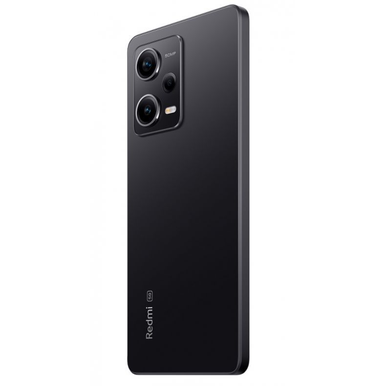 Xiaomi Note 12 Pro juodos spalvos nugarėle 45 kampu desine puse